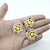 APLIQUE EMBORRACHADO MARGARIDA ARCO IRIS COM 3 UNID - comprar online