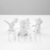 QUARTETO DE BUDAS LUTADORES 9CM - comprar online