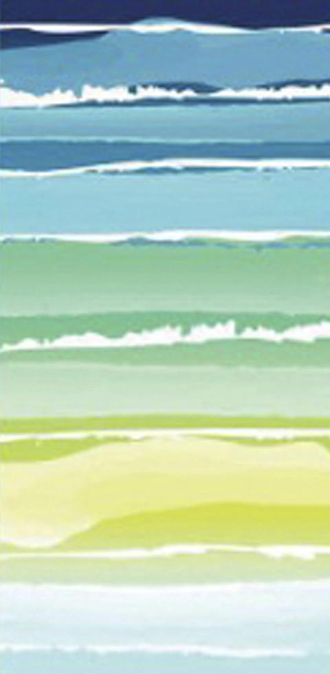 TOALLON PLAYERO ESTAMPADO TONOS VERDES