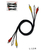 CABLE 3 RCA A 3 RCA PARA AUDIO Y VIDEO 1.5M GRUESO - CA-R182-1.5 en internet