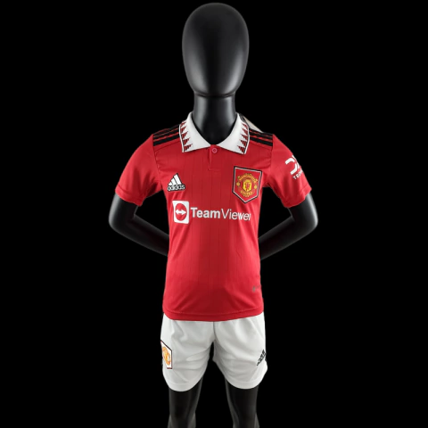 Conjunto Infantil - Manchester United Home (22/23)