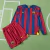 FC Barcelona 2005/06 Casa [CONJUNTO INFANTIL MANGA LONGA RETRÔ]