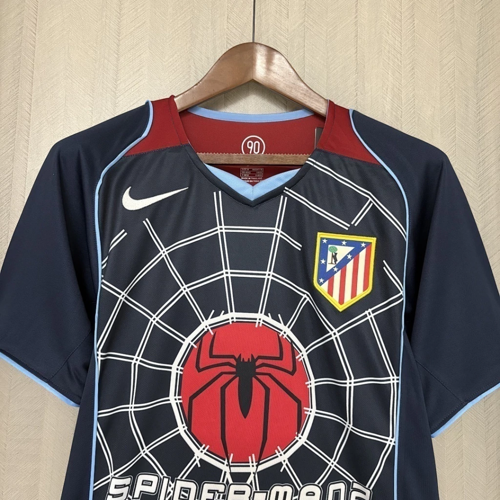 Camisa Atlético Madrid Away 04/05 Spider-Man 2 Retrô - Tailandesa