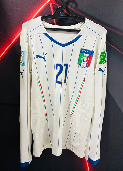 Camisa Original Itália Copa 2014 Player Issue Manga Longa - Andrea Pirlo #21 (Tamanho G) - comprar online