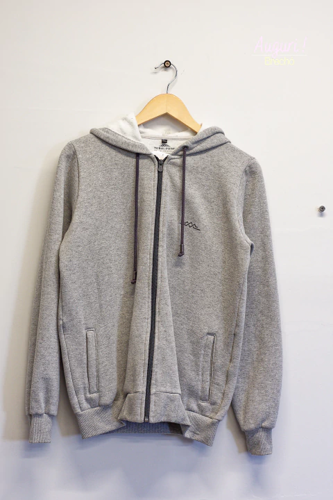 jaqueta moletom cinza mescla tribalpoint / g