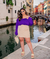 SHORTS SAIA LION ALFAIATARIA HOTPINK - Curvy Store