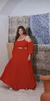 VESTIDO HOT PINK LONGO MANGA REMOVIVEL