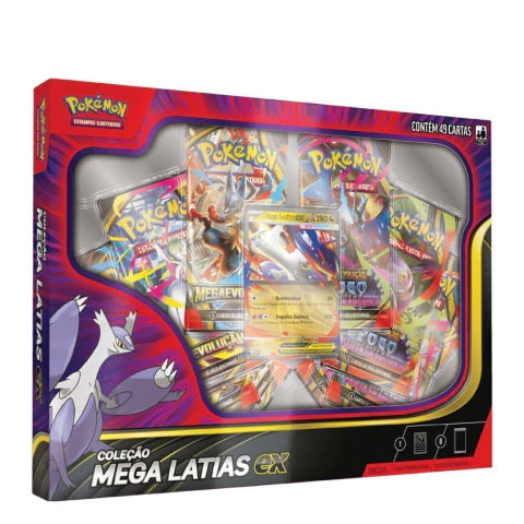 Box Pokémon TCG Mega Latias EX PT-BR Ultra Rara Garantida