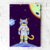 Quadro Gato Espaço Sideral
