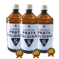 Prata Coloidal 100ppm Kit 3 Litros Super Silver