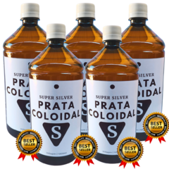 Prata Coloidal 100ppm Kit 5 Litros Super Silver