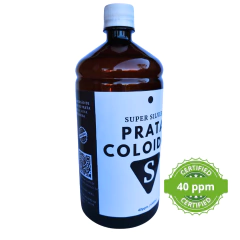 Prata Coloidal 40ppm kit 3 Litro Água de Prata Coloidal Super - Super Silver Produtos Naturais