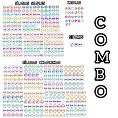COMBO COLORIDO - LETRAS E SÍLABAS MÓVEIS