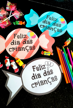 DIA DAS CRIANÇAS - PORTA DOCE DE PAPEL - comprar online