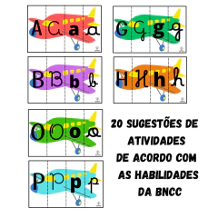 ALFABETO DOS AVIÕES 4 FORMAS DE ESCRITA + 20 SUGESTÕES DE ATIVIDADES