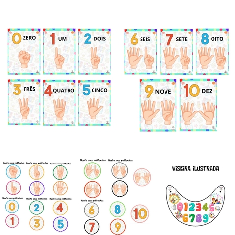 PAINEL DOS NÚMEROS + MOLDES PARA PALITOCHES + VISEIRA (PDF)