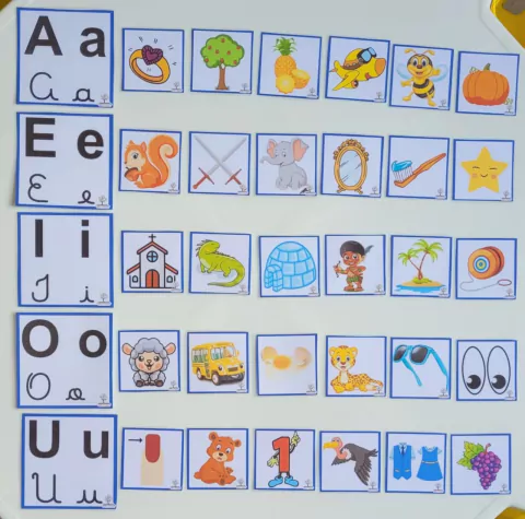 VOGAIS ILUSTRADAS - 35 CARDS (PDF)