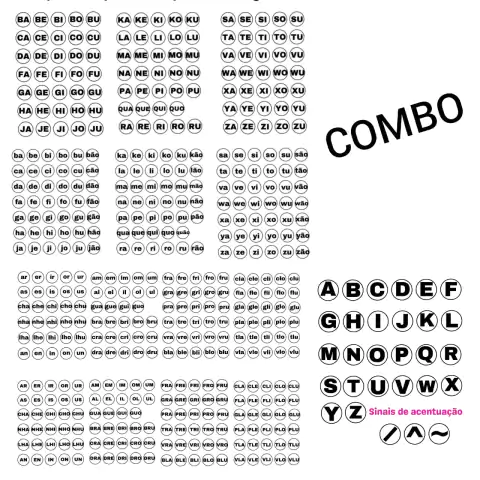 COMBO PRETO - SÍLABAS MÓVEIS (SIMPLES E COMPLEXAS) E LETRAS MÓVEIS) (PDF)
