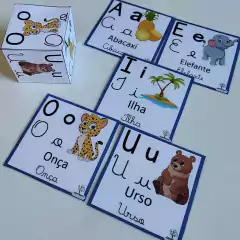 5 CARDS DAS VOGAIS + DADO ILUSTRADO (PDF)