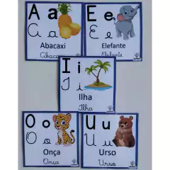 5 CARDS DAS VOGAIS + DADO ILUSTRADO (PDF) na internet