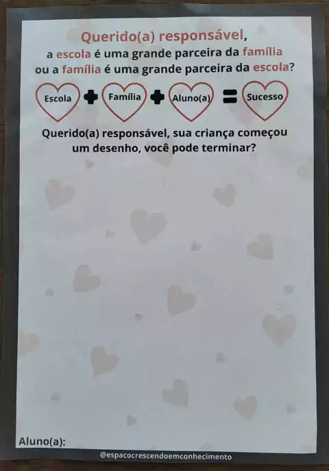 REUNIÃO DE RESPONSÁVEIS - COMPLETE O DESENHO (PDF)