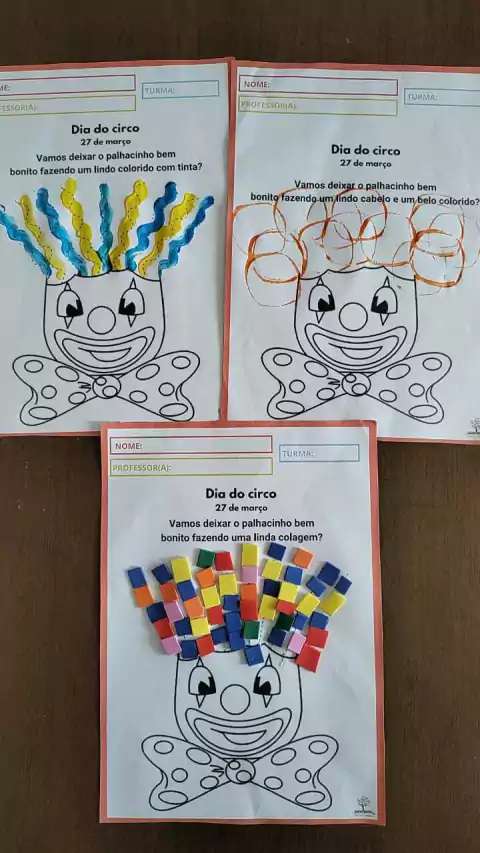 DIA DO CIRCO - 3 ATIVIDADES (PDF)
