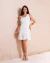Vestido Cetim Tania Branco