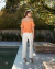 Blusa Fluída Adriana Laranja - loja online