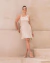 Vestido Cetim Tania Bege - loja online