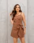 Short Saia Alfaiataria Ayla Marrom - comprar online