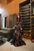 Vestido Longo Floral de Mangas