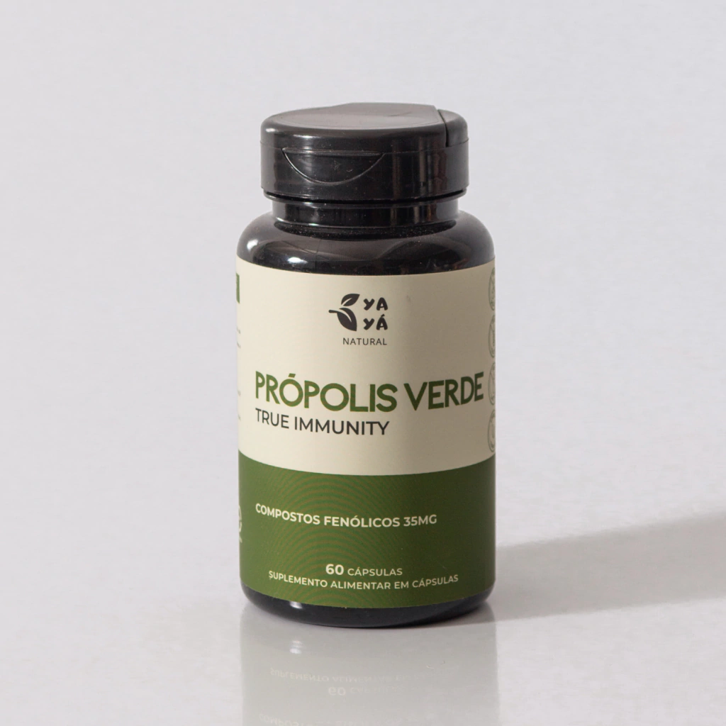Extrato de Própolis Verde - 60 capsulas (35mg de Compostos Fenólicos) - Suplemento alimentar Para imunidade