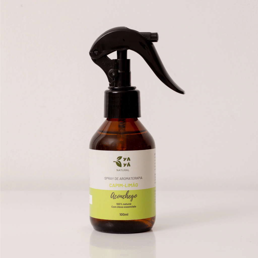Spray Aromaterapia para Ambientes - Capim Limão (Aconchego e Bem-Estar) 100ml