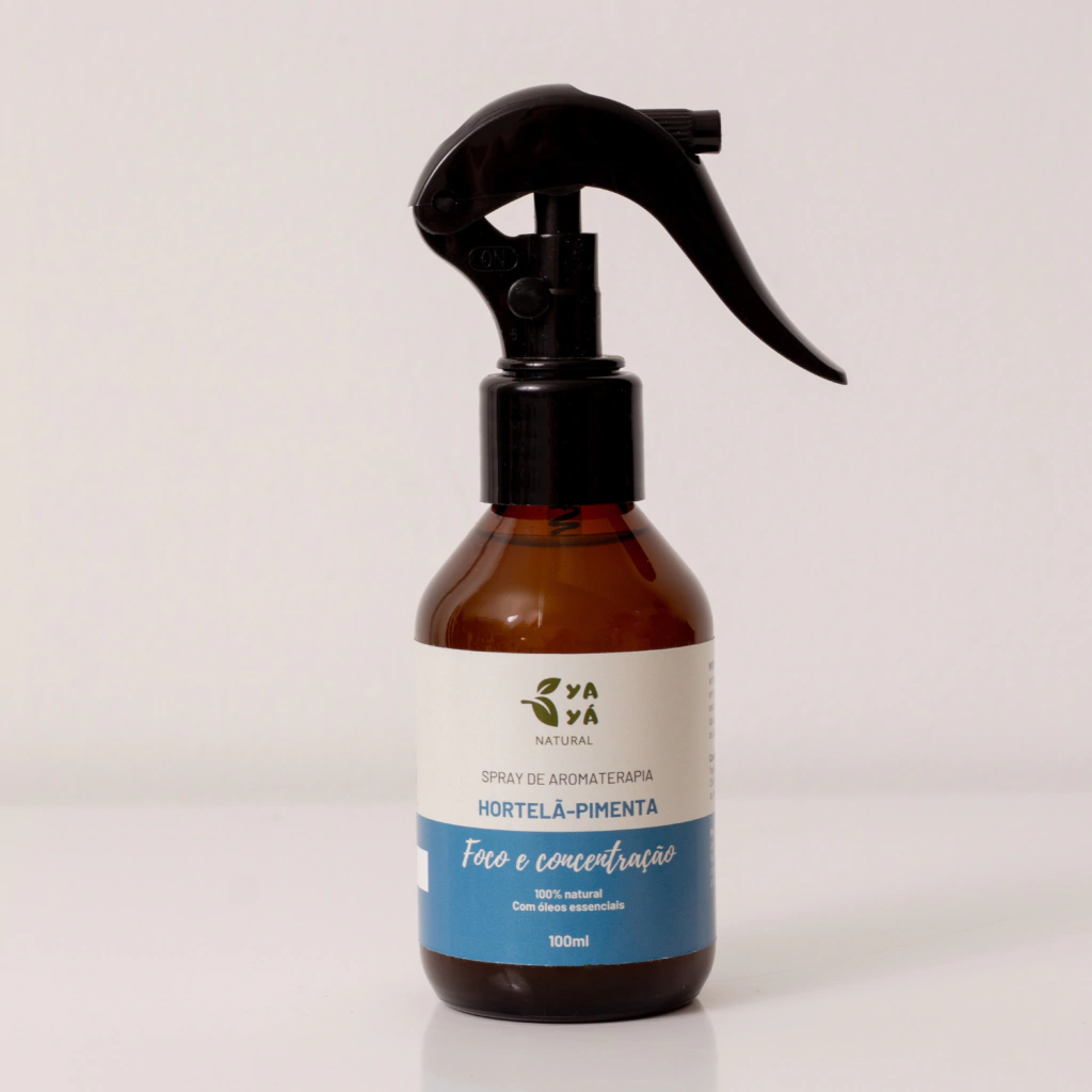 Spray Aromaterapia para Ambientes - Hortelã Pimenta (Foco e Concentração) 100ml