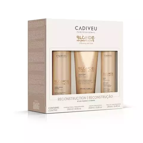 KIT CAPILAR BLONDE RECONSTRUTOR CADIVEU PROFISSIONAL