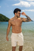 Shorts Linho Natural na internet