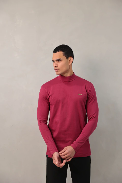 Camiseta Manga Longa Cacharrel Bordô - comprar online