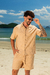 Conjunto Over Tweed Botão Cocada - comprar online