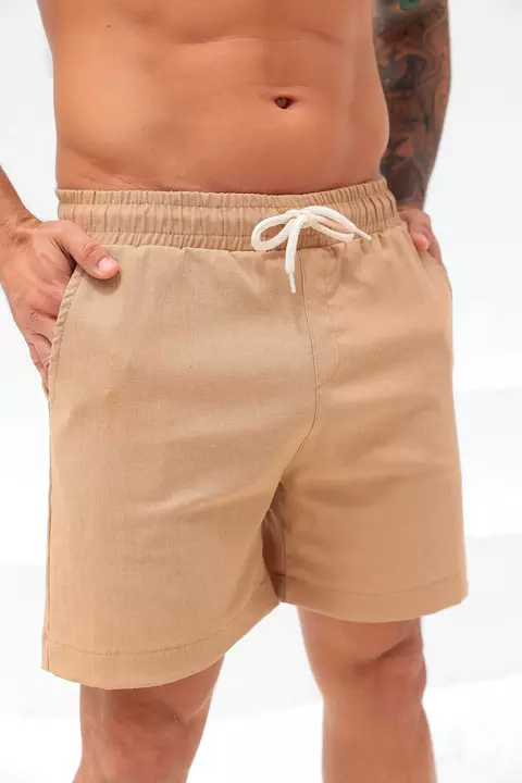 Shorts Linho Resort Caramelo - comprar online