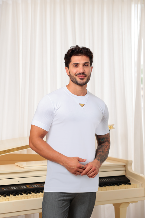 Camiseta Slim Pizza Águia Branca - comprar online