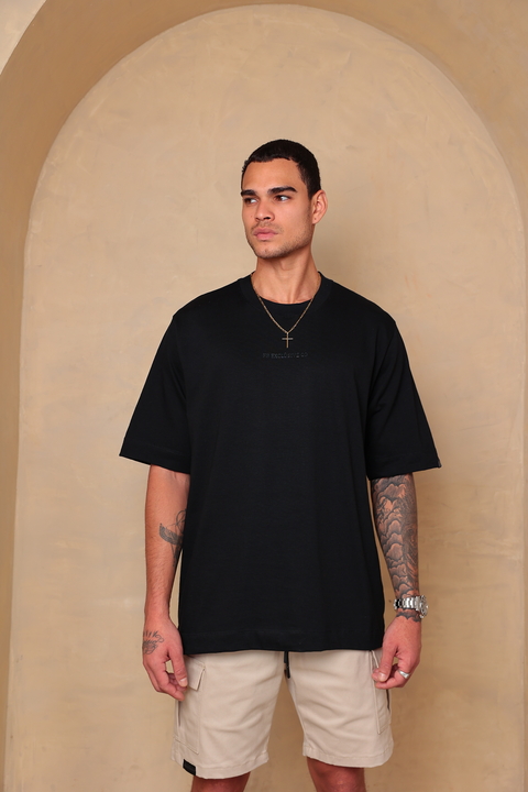 Camiseta Over Pima Preta - comprar online