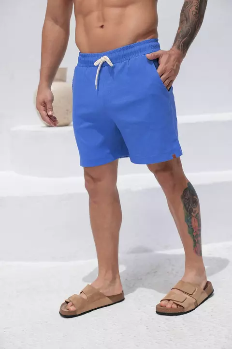 Shorts Linho Resort Azul 2 - comprar online