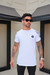 Camiseta Slim Raglan Skull Strass Branca - FB Exclusive Co.