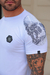 Camiseta Slim Raglan Skull Strass Branca - comprar online