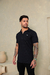 Camiseta Polo V Preta