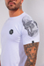 Camiseta Slim Raglan Skull Strass Branca - loja online