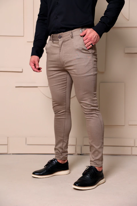 Calça TS Alfaiataria Regulador Premium Caqui - comprar online