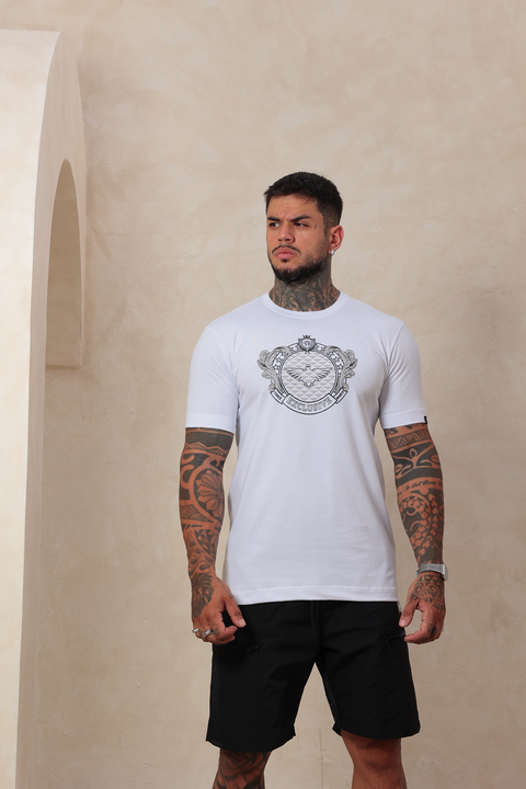 Camiseta Slim Águia Arabesco Branca - comprar online