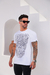 Camiseta Slim Skull Logo Strass Branca na internet