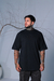 Camiseta Over Embossing Exclusive Preta